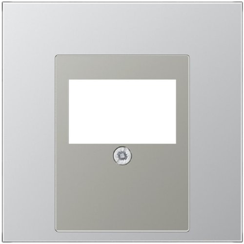 Лицевая панель Jung LS990 metal для 2-м. розетки USB/аудио алюминий картинка